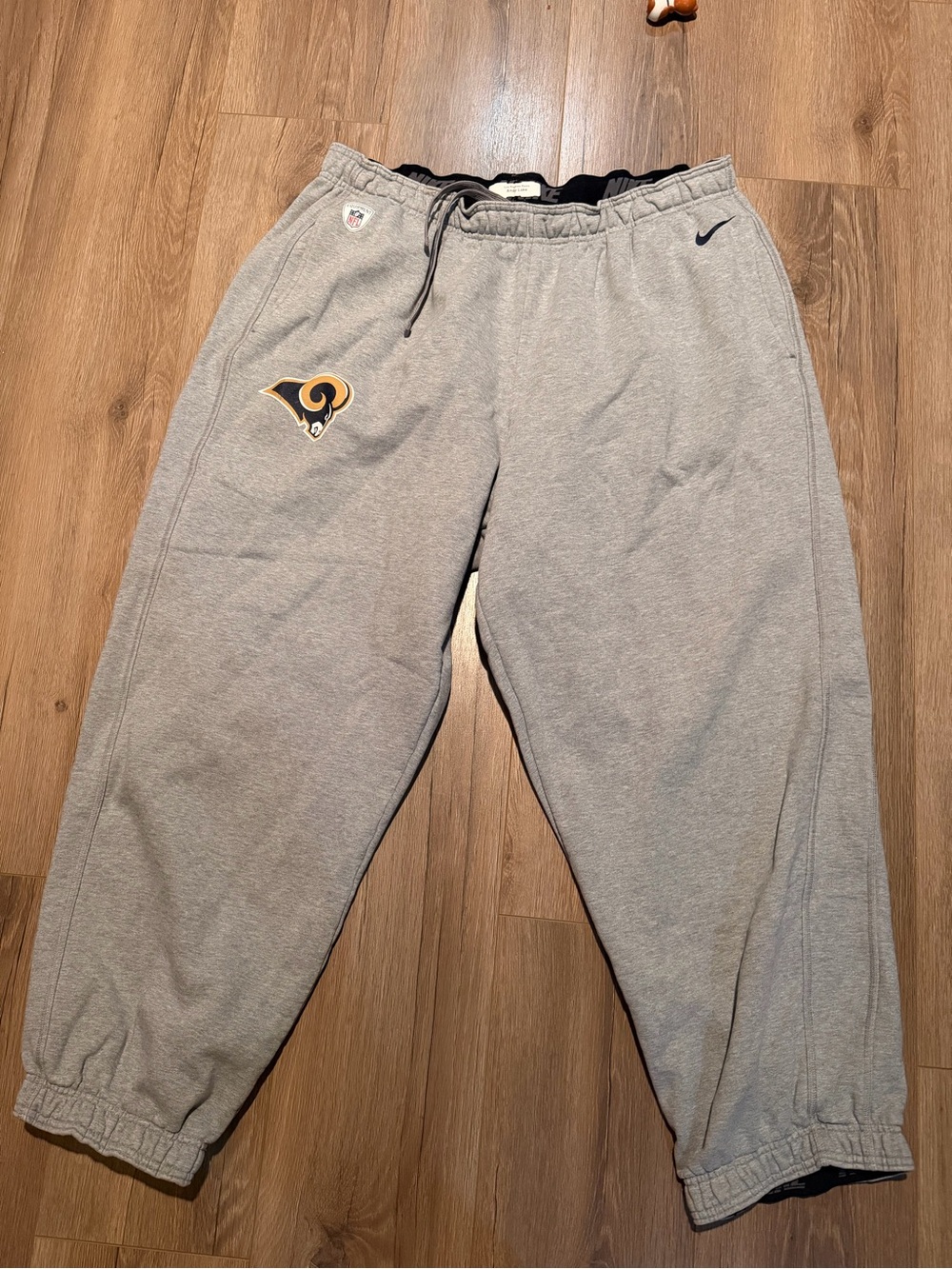 Nike NFL Training Player Issued Sweatpants Andy Lake Los Angeles Rams Grey 4XL